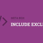 Metabox – Include Exclude