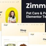 ZimmyPet – Pet Care & Store Elementor Template Kit