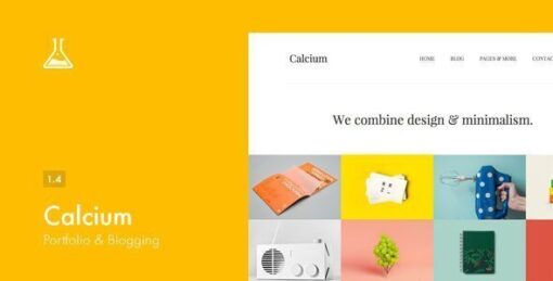 Calcium – Minimalist Portfolio & Blogging Theme
