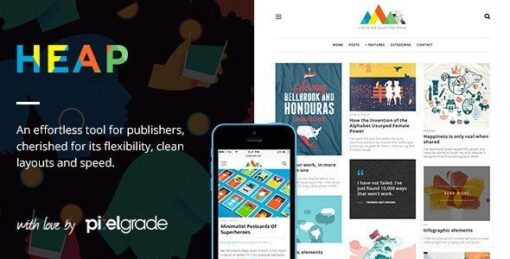 Heap – A Snappy Responsive WordPress Blog Theme
