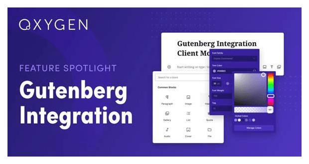 Oxygen Gutenberg Integration Oxygen Gutenberg Integration