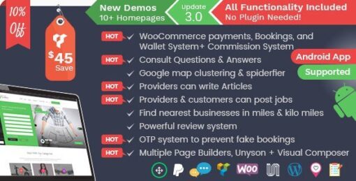 Listingo – Service Providers, Business Finder And Directory Listing Booking WordPress Theme