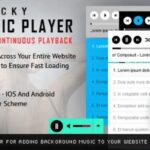 Sticky Html5 Music Player WordPress Plugin