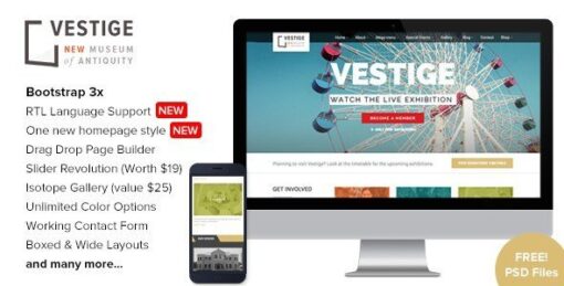 Vestige Museum – Responsive WordPress Theme