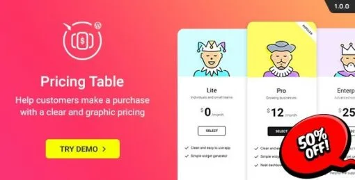 WordPress Pricing Table Plugin