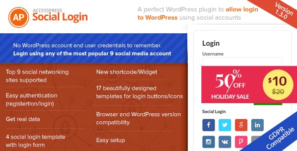 AccessPress Social Login AccessPress Social Login