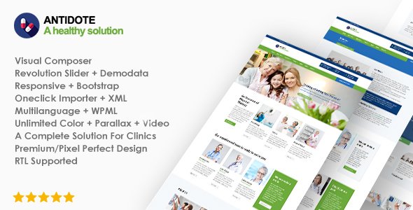 Antidote – Health & Medical WordPress Theme Antidote – Health & Medical WordPress Theme