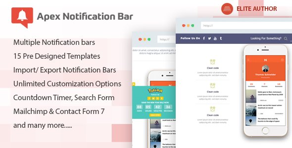 Apex Notification Bar – Responsive Notification Bar Plugin Apex Notification Bar – Responsive Notification Bar Plugin
