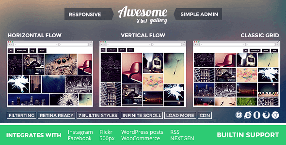 Awesome Gallery – Instagram Flickr Facebook Galleries On Your Site Awesome Gallery – Instagram Flickr Facebook Galleries On Your Site
