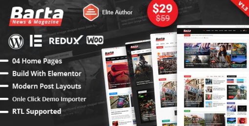 Barta – News & Magazine WordPress Theme