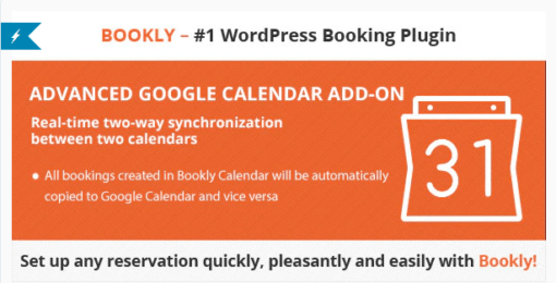 Bookly Advanced Google Calendar (Add-on)