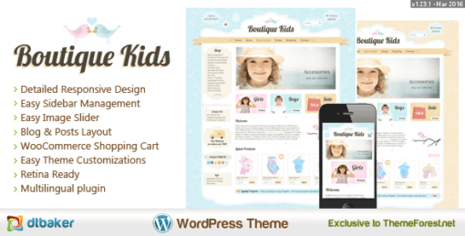 Boutique Kids Creative – WordPress Woocommerce
