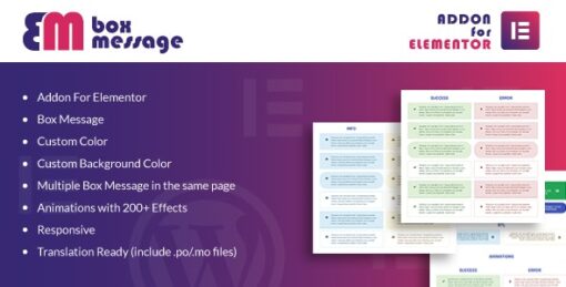 Box Message for Elementor