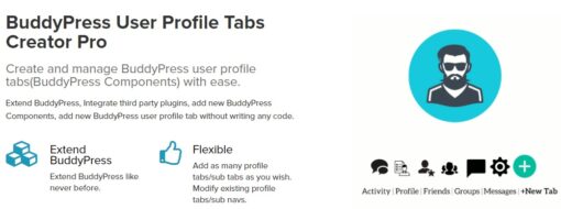 BuddyPress User Profile Tabs Creator Pro