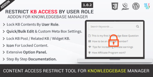 Restrict KB Access by User Role – Knowledgebase Addon