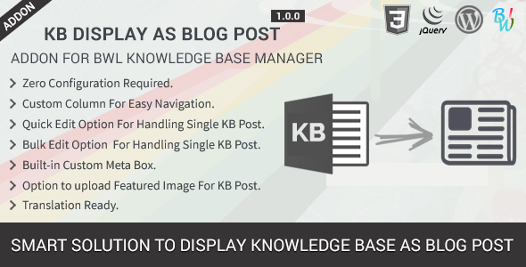 KB Display As Blog Post – BWL Knowledge Base Manager Addon KB Display As Blog Post – BWL Knowledge Base Manager Addon