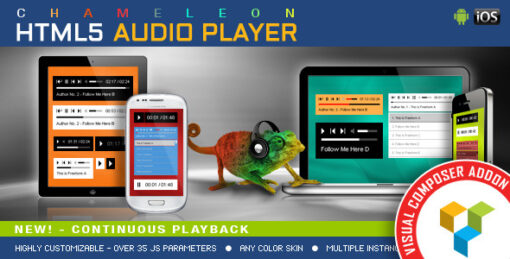Chameleon HTML5 Audio Player – Addon For Visual Composer
