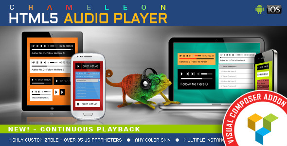 Chameleon HTML5 Audio Player – Addon For Visual Composer Chameleon HTML5 Audio Player – Addon For Visual Composer