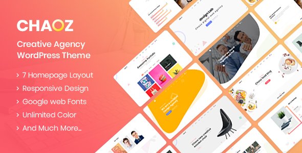 Chaoz – Creative Portfolio WordPress Theme For Agency Chaoz – Creative Portfolio WordPress Theme For Agency