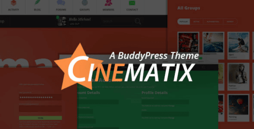 Cinematix – Buddypress Theme