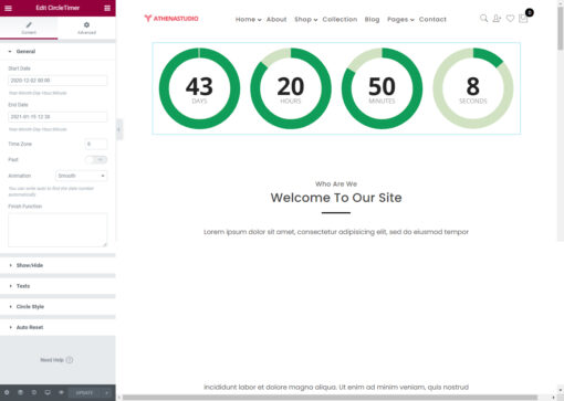 CircleTimer – Addon for Elementor