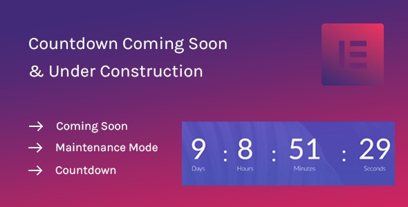 Coming Soon Widgets for Elementor Coming Soon Widgets for Elementor