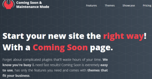 Coming Soon & Maintenance Mode PRO