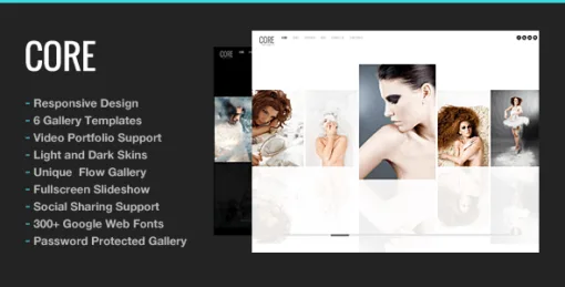 Core – Minimalist Photography Portfolio