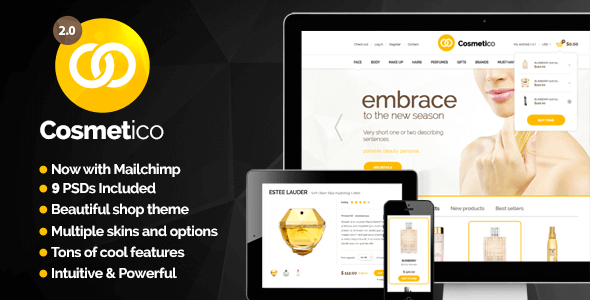 Cosmetico – Responsive Ecommerce WordPress Theme Cosmetico – Responsive Ecommerce WordPress Theme