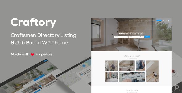 Craftory – Directory Listing Job Board WordPress Theme Craftory – Directory Listing Job Board WordPress Theme
