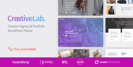 Creative Lab – Creative Studio Portfolio & Agency WordPress Theme