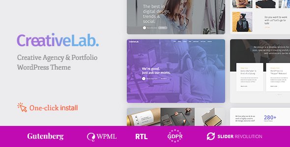 Creative Lab – Creative Studio Portfolio & Agency WordPress Theme Creative Lab – Creative Studio Portfolio & Agency WordPress Theme