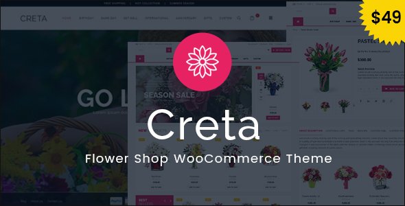 Creta – Flower Shop WooCommerce WordPress Theme Creta – Flower Shop WooCommerce WordPress Theme