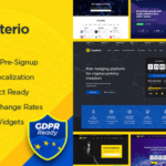 Crypterio – ICO Landing Page and Cryptocurrency WordPress Theme
