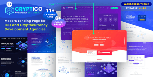Cryptico – ICO & Cryptocurrency WordPress Theme​