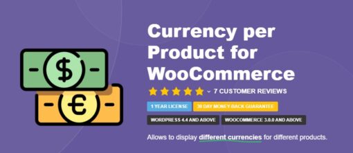 Currency per Product for WooCommerce Pro