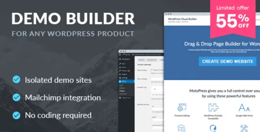 Demo Builder For Any WordPress Product