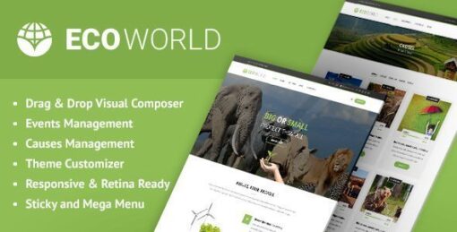 Eco World – Nature, Ecology & Ngo WordPress Theme