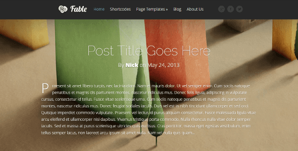 Fable – Beautiful Theme Built For Blogging Fable – Beautiful Theme Built For Blogging