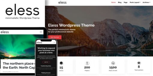 Eless | minimalistic WordPress Theme
