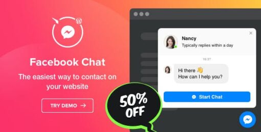 Elfsight Facebook Chat CC