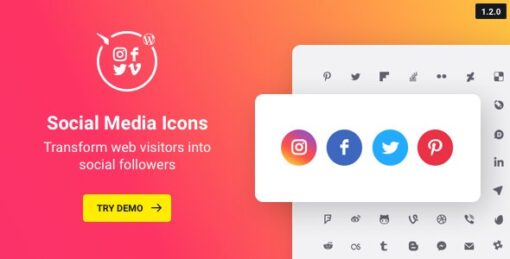 WordPress Social Media Icons – Social Icons Plugin