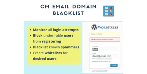 Email Domain Blacklist Plugin For WordPress By Creativeminds