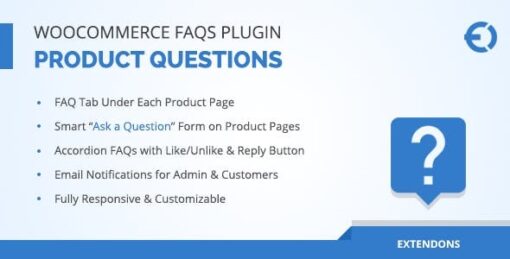 Extendons: WooCommerce FAQ Plugin – Store + Product FAQs