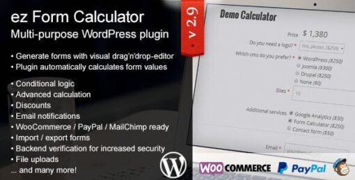 Ez Form Calculator – WordPress Plugin