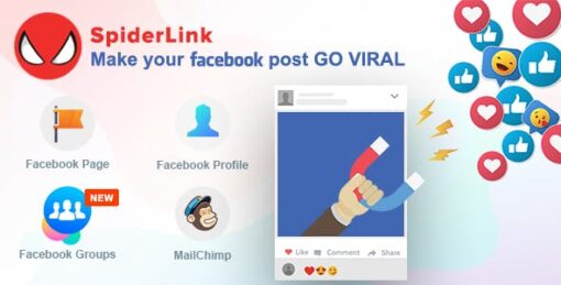 Facebook SpiderLink – Make Your Facebook Post GO VIRAL