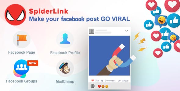 Facebook SpiderLink – Make Your Facebook Post GO VIRAL Facebook SpiderLink – Make Your Facebook Post GO VIRAL