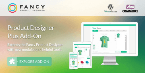 Fancy Product Designer Plus Add-On Woocommerce/WordPress