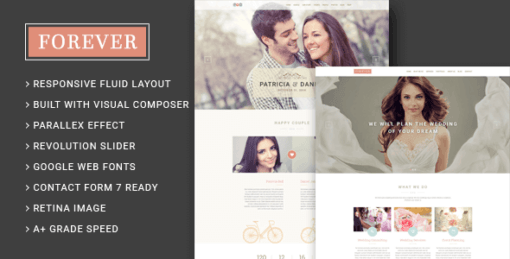 Forever – Wedding Couple & Wedding Planner Agency WordPress Theme