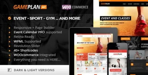 Gameplan – Event And Gym Fitness WordPress Theme